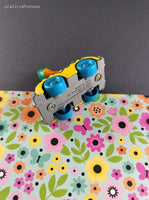 Vintage 1990 Tiny Toon Adventures Plucky Duck Toy Car Figure Miniature Toy