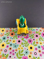 Vintage 1990 Tiny Toon Adventures Plucky Duck Toy Car Figure Miniature Toy