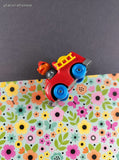 Vintage 1981 Muppets Ernie Toy Fire Truck Figure Miniature Toy