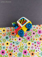 Vintage 1990's TYCO Sesame Street Racing Elmo Toy Car/Van Figure Miniature Toy