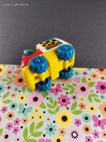 Vintage 1990's TYCO Sesame Street Racing Elmo Toy Car/Van Figure Miniature Toy