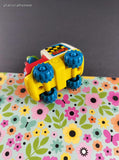 Vintage 1990's TYCO Sesame Street Racing Elmo Toy Car/Van Figure Miniature Toy