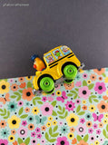 Vintage 1983 Playskool Sesame Street Bert Toy School Bus Figure Miniature Toy