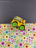 Vintage 1983 Playskool Sesame Street Bert Toy School Bus Figure Miniature Toy