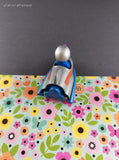 Vintage 1983 Playskool Sesame Street Grover Toy Rocket Figure Miniature Toy