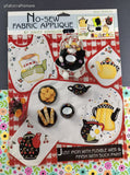 Vintage No-Sew Fabric Applique by Daisy Kingdom #6910 Teapots NEW