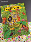 Vintage 1997 Windows on Nature Rainforest + Grasslands Softcover Books Set/2