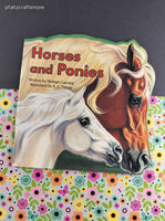 Vintage 1997 Horses and Ponies by Shelagh Canning Storyshapes Softcover