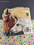 Vintage 1997 Horses and Ponies by Shelagh Canning Storyshapes Softcover