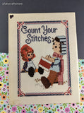 Vintage 1975 Zim's Creative Craft "Count Your Stitches" Counted Cross Stitch Softcover Booklet