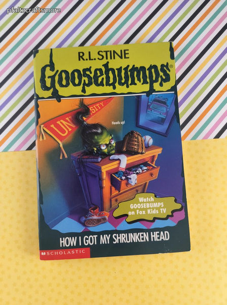 Vintage 1996 1st Printing R.L. Stine Goosebumps #39, How I Got My Shrunken Head Softcover