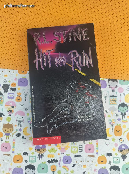Vintage 1990's Scholastic "Hit and Run" by R.L. Stine Softcover