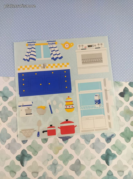 Vintage 1999 Mrs. Grossman's Kitchen Full Sticker Sheet, Clean & Unused