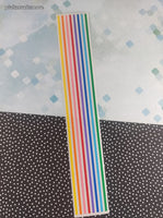 Vintage 1997 Mrs. Grossman's Design Lines Rainbow Lines Borders Large Full Sticker Sheet, Unused