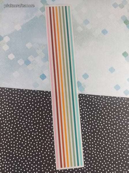 Vintage 1997 Mrs. Grossman's Design Lines Colorful Lines Borders Large Full Sticker Sheet, Unused