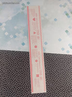 Vintage 1997 Mrs. Grossman's Design Lines Red White Stripes Dots Borders Large Full Sticker Sheet, Unused