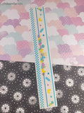 Vintage 1997 Mrs. Grossman's Design Lines Baby Boy Borders Large Full Sticker Sheet, Unused