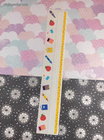 Vintage 1997 Mrs. Grossman's Design Lines Back to School Borders Large Full Sticker Sheet, Unused