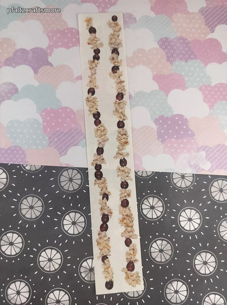 Vintage 2000 Mrs. Grossman's Design Lines Christmas Popcorn Borders Large Full Sticker Sheet, Unused