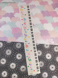 Vintage 1997 Mrs. Grossman's Design Lines Musical Note Borders Large Full Sticker Sheet, Unused