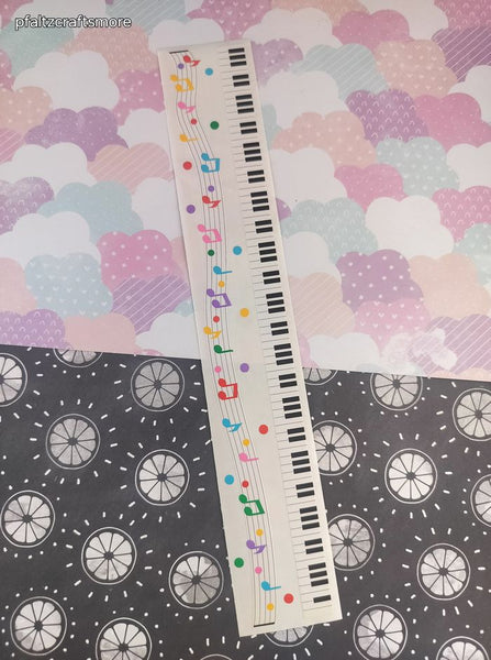Vintage 1997 Mrs. Grossman's Design Lines Musical Note Borders Large Full Sticker Sheet, Unused