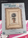Vintage 2000 Dimensions Matted Accents WELCOME Counted Cross Stitch Kit NEW