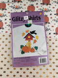 Vintage 1996 Fall Autumn Birdhouse Glitzy Shirts Iron-On Applique Kit NEW SEALED