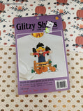 Vintage 1996 Fall Autumn Scarecrow Glitzy Shirts Iron-On Applique Kit NEW SEALED
