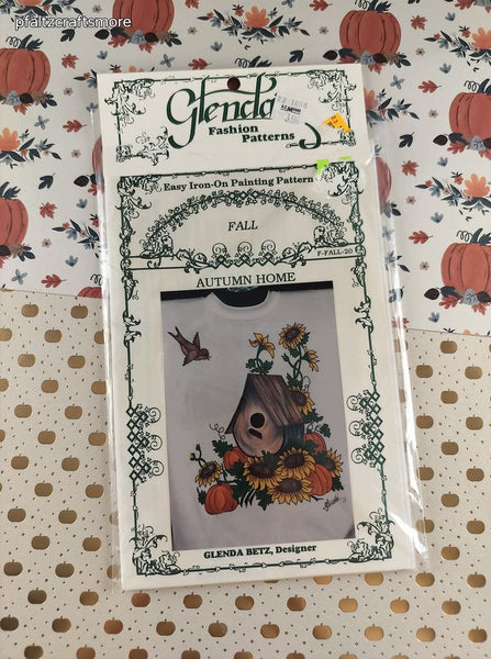 Vintage 1996 Glenda's Fashion Easy Iron-On Painting Patterns Fall Autumn Home NEW SEALED