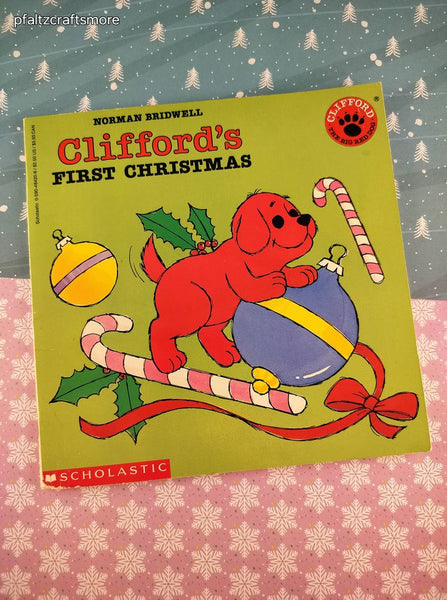Vintage 1990's Paperback Clifford's First Christmas by Norman Bridwell Softcover