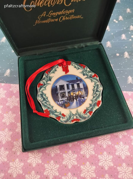 Vintage 1997 Longaberger Collector's Club Hometown Christmas Ornament