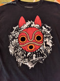 Studio Ghibli Princess Mononoke Men's Unisex Graphic Tee Medium
