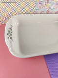 Vintage Pfaltzgraff Meadow Lane Butterfly Casserole Baking Dish, Like New