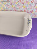 Vintage Pfaltzgraff Meadow Lane Butterfly Casserole Baking Dish, Like New