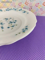 Vintage Veronica Forget Me Not Floral Arcopal French Soup Bowl 9" Set/2, Nice & Clean