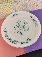 Vintage Veronica Forget Me Not Floral Arcopal French Soup Bowl 9" Set/2, Nice & Clean