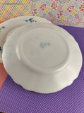 Vintage Veronica Forget Me Not Floral Arcopal French Salad Plate 7.5" Set/2, Nice & Clean