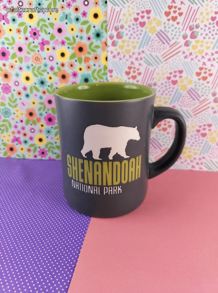 Large Oversized Ceramic Snenandoah National Park Coffee Mug, Clean