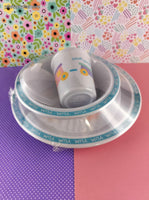Vintage Hallmark Chug Chug a Lug Children's Melamine Plastic Dinnerware Set NEW