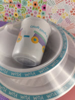 Vintage Hallmark Chug Chug a Lug Children's Melamine Plastic Dinnerware Set NEW