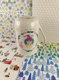 Vintage 1991 Precious Moments Surrounded with Joy Christmas Ceramic Coffee Mug