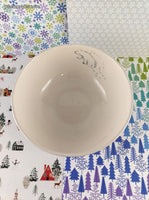 Vintage Pfaltzgraff Winter Frost Polar Bears Snowy Cereal/Soup Bowl, Like New
