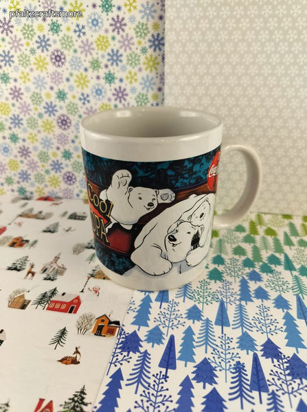 Vintage 1999 Coca Cola Polar Bears "Really Cool Grandpa" Ceramic Coffee Mug