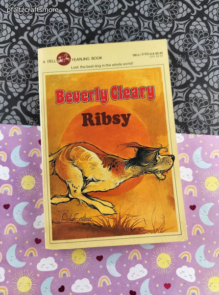 Vintage 1980's Dell Yearling Softcover Book, Ribsy by Beverly Cleary