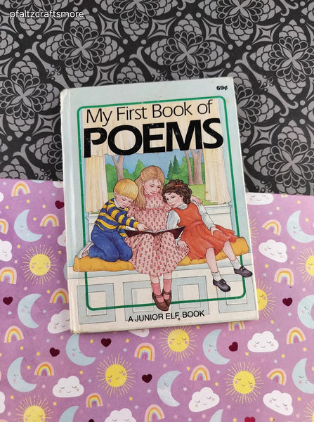 Vintage 1987 Junior Elf Books My First Book of Poems Hardcover