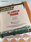 Vintage 1978 Golden Look-Look Book All Kinds of Trains Softcover