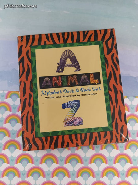 RARE Out of Print Animal Alphabet Deck & Book Set by Donna Kern SEALED