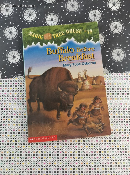 Vintage 1990's Magic Tree House #18 Buffalo Before Breakfast Softcover