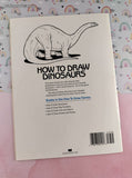 Vintage 1985 How to Draw Dinosaurs by Frank C. Smith Softcover, Like New