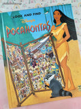 Vintage 1995 1st Printing Look & Find Disney's Pocahontas Oversized Hardcover